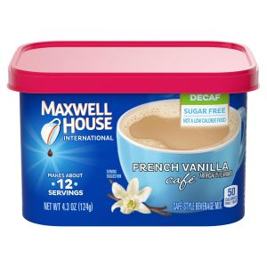 Maxwell House International Sugar-Free French Vanilla Decaf Instant Coffee